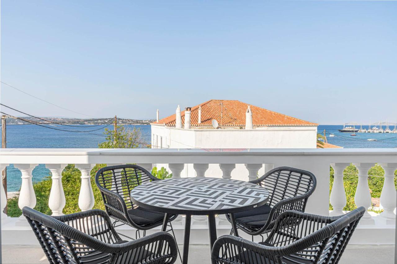 Pearl House - Luxurious New Beach Villa In Spetses Stunning View Ligoneri Exterior foto