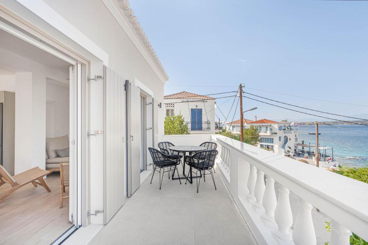 Pearl House - Luxurious New Beach Villa In Spetses Stunning View Ligoneri Exterior foto