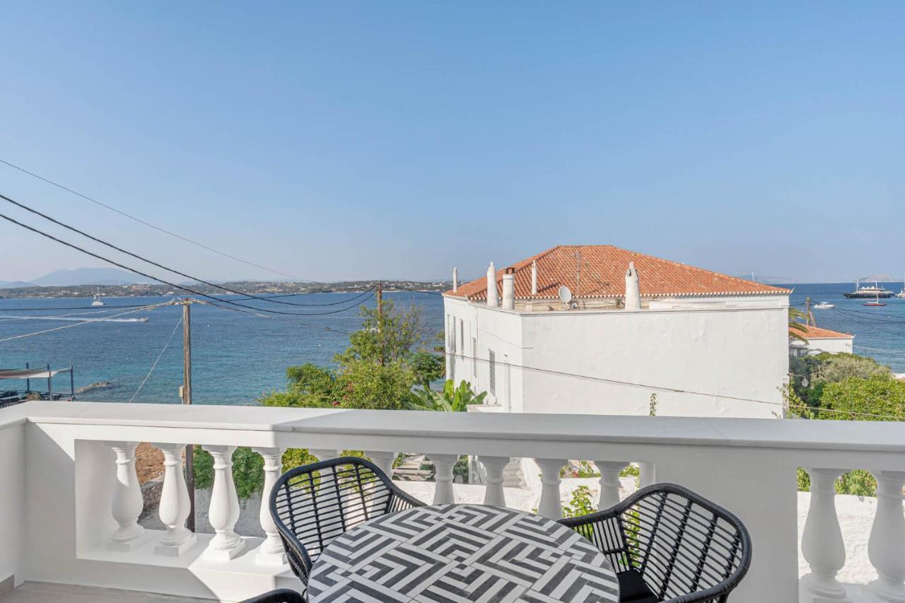 Pearl House - Luxurious New Beach Villa In Spetses Stunning View Ligoneri Exterior foto