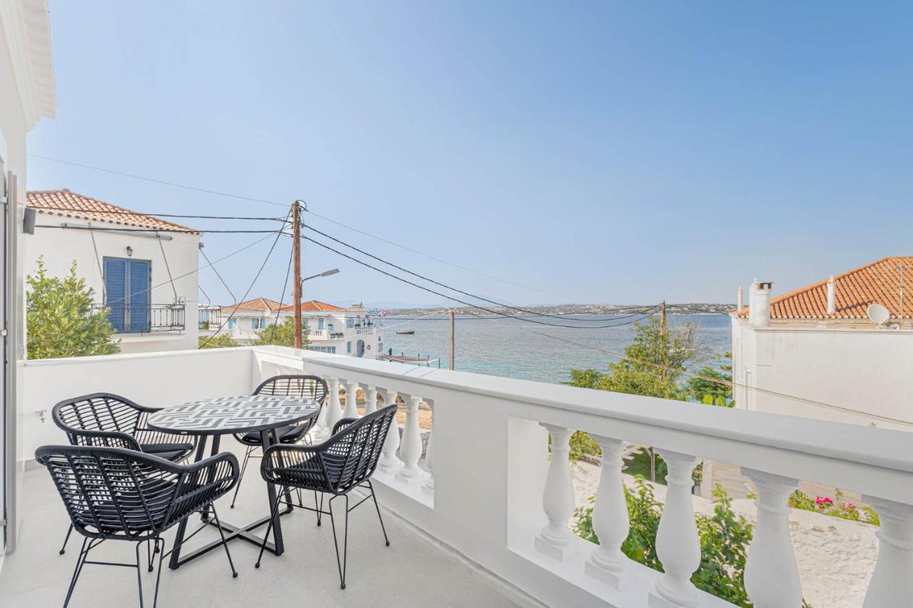 Pearl House - Luxurious New Beach Villa In Spetses Stunning View Ligoneri Exterior foto