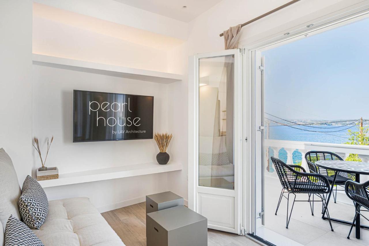Pearl House - Luxurious New Beach Villa In Spetses Stunning View Ligoneri Exterior foto